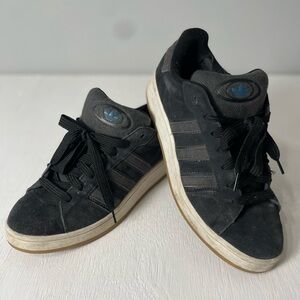 Adidas men’s size 12 campus‎ 00’s black gray blue logo classic skater Y2K dude